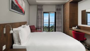 Premium bedding, down duvets, memory-foam beds, minibar