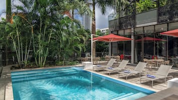 Habitación estándar, 1 cama de matrimonio, balcón, vistas a la piscina | Piscina