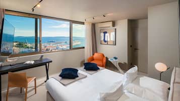 Quarto, 1 cama de casal ou 2 camas de solteiro, vista para o mar | Vista do quarto