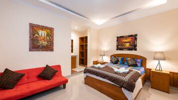 Villa, 2 Bedrooms, Private Pool | 1 bedroom, in-room safe, desk, rollaway beds