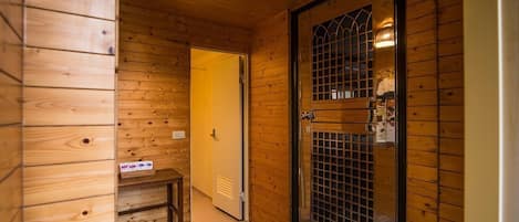 Family Quadruple Room | Bathroom | Shower, hair dryer, slippers, towels