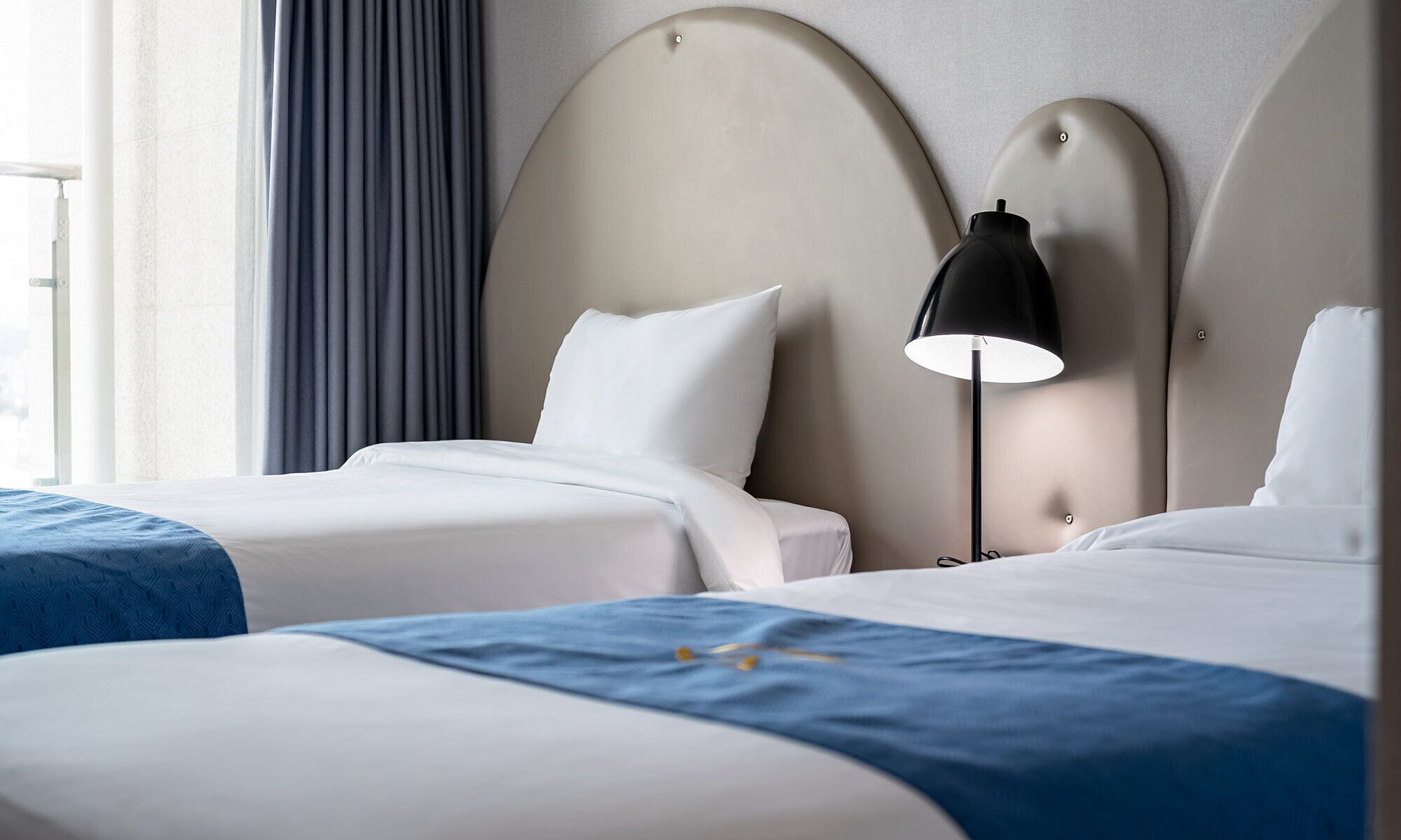 standard room, 2 single beds | desk, laptop workspace, blackout curtains, soundproofing