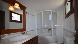 Villa | Bathroom | Shower, hair dryer - Villa Lotus (Fethiye)