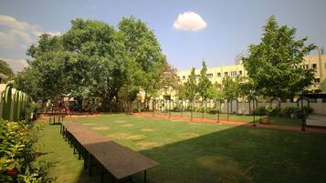 Outdoor wedding area