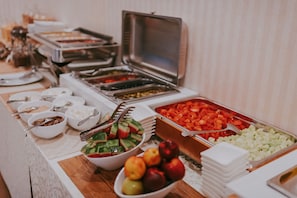 Daily buffet breakfast (EUR 18 per person)