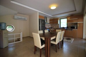 Villa | Private kitchenette | Full-sized fridge, oven, dishwasher, cookware/dishes/utensils - Villa Country 1 (Fethiye)