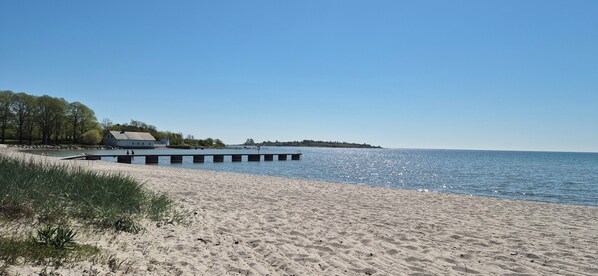 Beach nearby, white sand