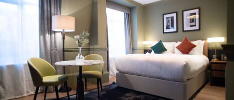 Premium Double Room, 1 King Bed | 15 bedrooms, premium bedding, pillowtop beds, blackout drapes