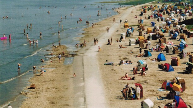 Nær stranden