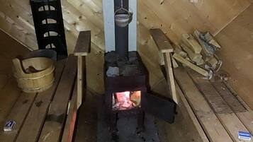 Huisje, uitzicht op zee (Private Sauna)