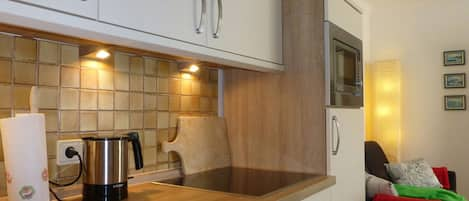 Appartement, 2 chambres | Cuisine privée | Micro-ondes, plaque de cuisson, lave-vaisselle, bouilloire électrique