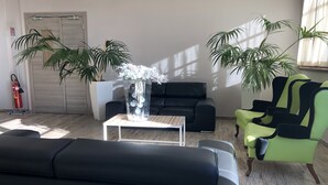 Sitteområde i lobbyen
