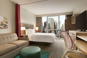 Premium bedding, down comforters, Select Comfort beds, desk - Home2 Suites by Hilton Chicago River North (Chicago)