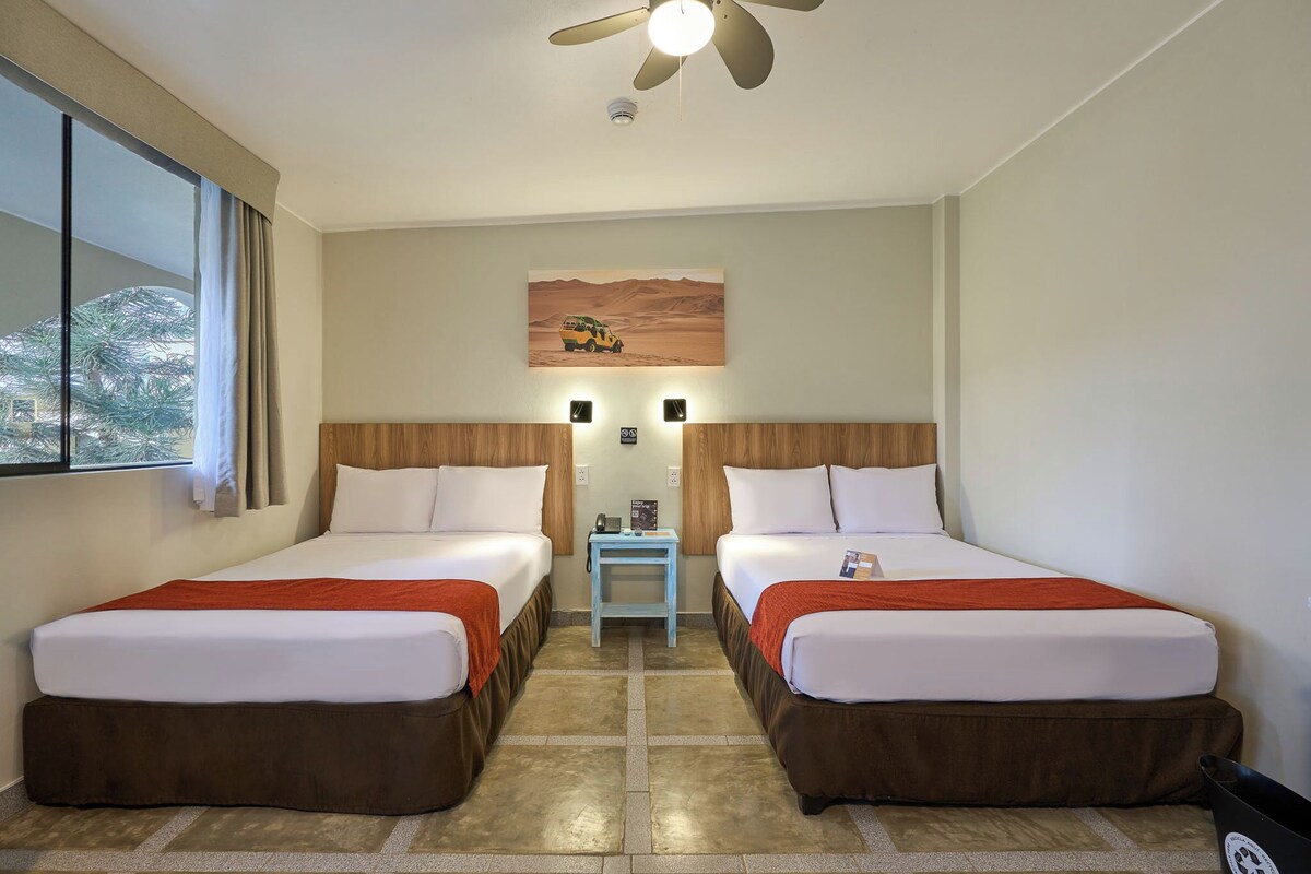 Habitación tradicional con 2 camas individuales | Ropa de cama de alta calidad, edredones de plumas, escritorio