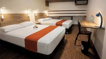 Premium bedding, down duvets, individually decorated