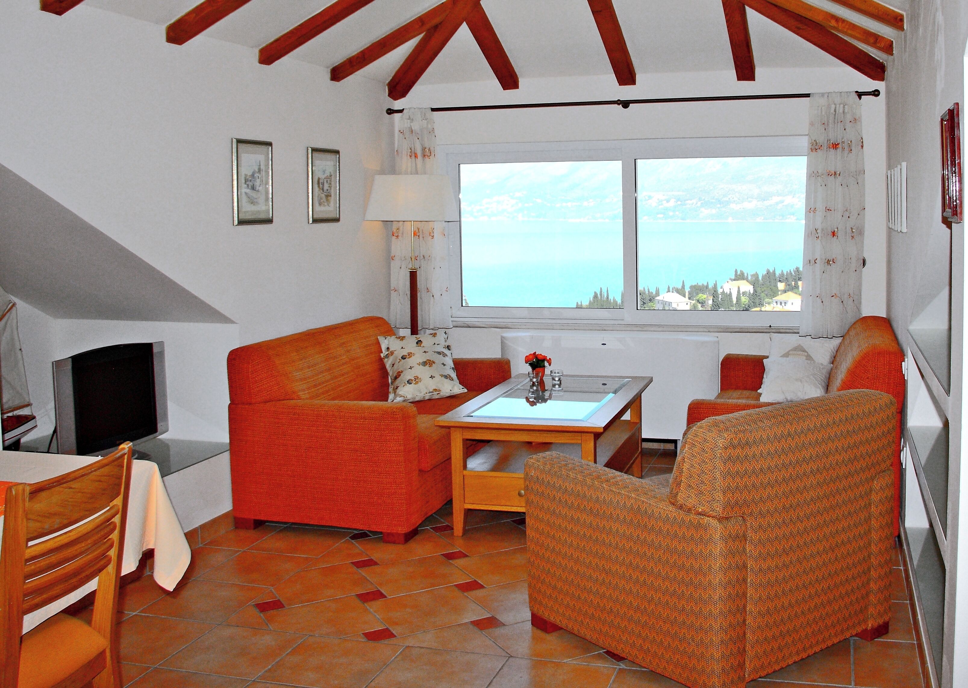 Apartment (Villa Alegria Cavtat - Six Bedroom Vi) | Living room | Flat-screen TV