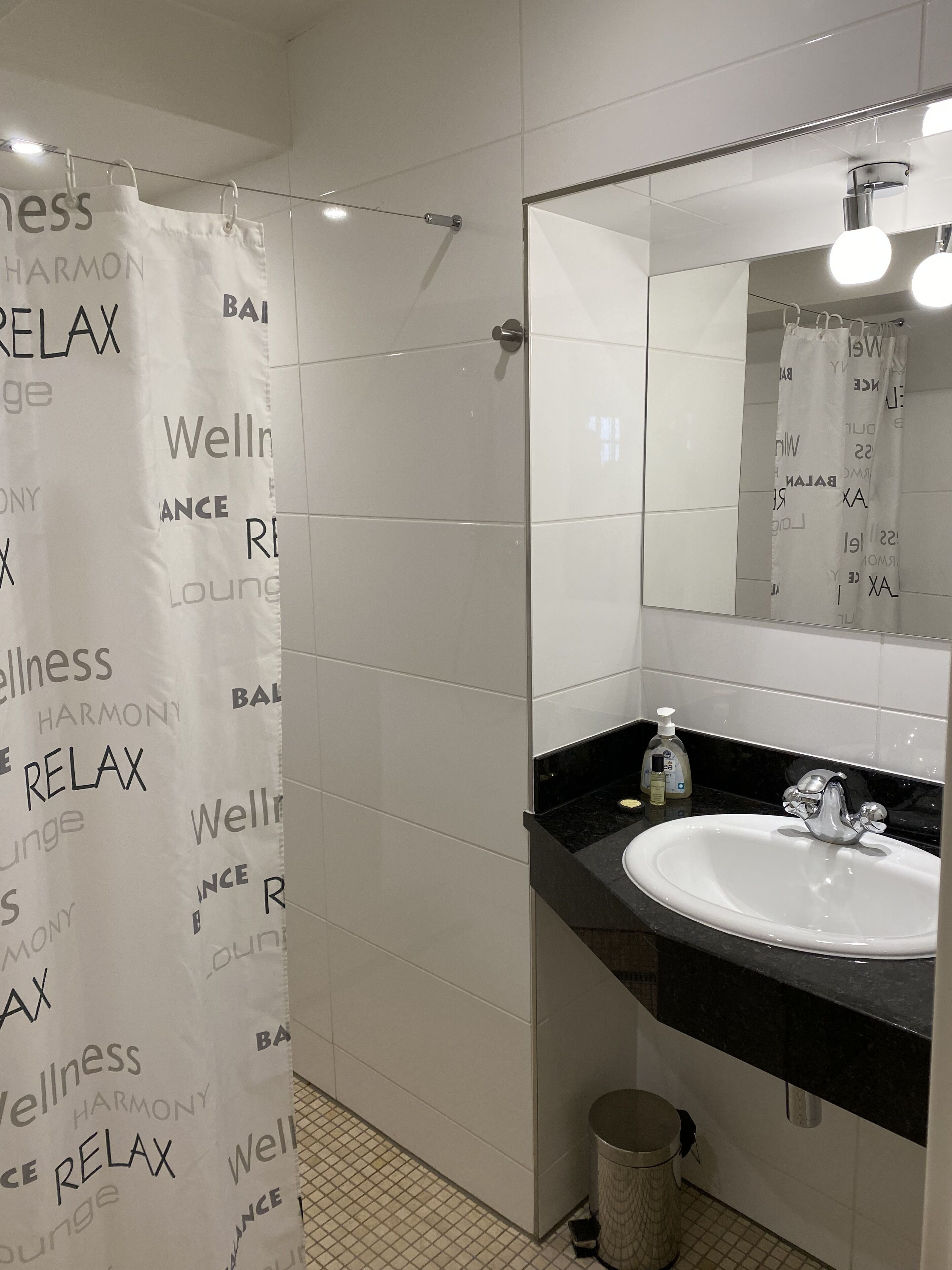 Basic-Einzelzimmer, eigenes Bad (mit Dachschräge) | Badezimmer | Dusche, Haartrockner, Handtücher, Seife