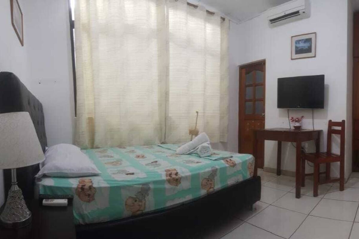 Basic Double Room, 1 Double Bed, Non Smoking | WiFi (free), bed sheets