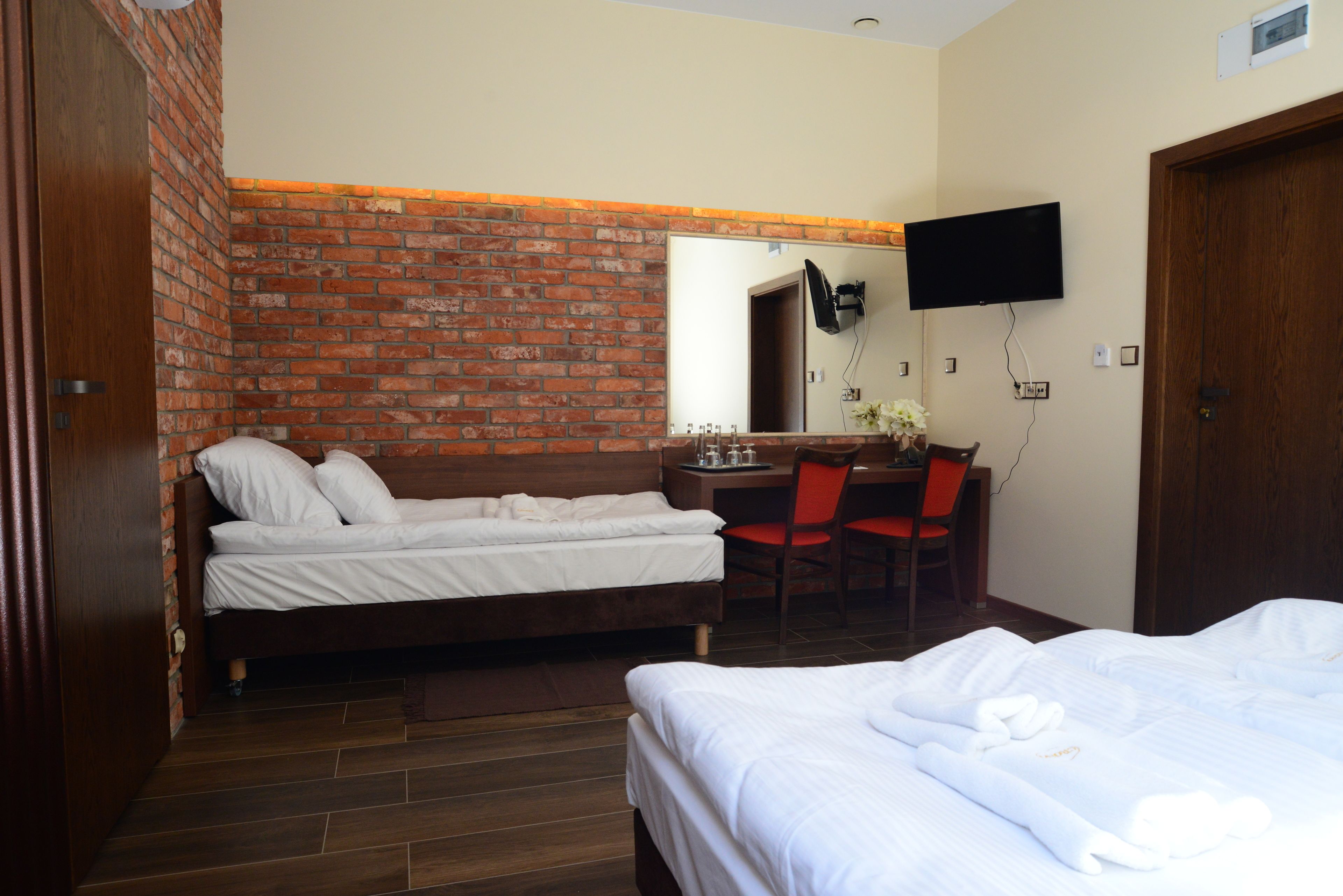 basic triple room, multiple beds, non smoking | premium bedding, memory-foam beds, desk, blackout curtains