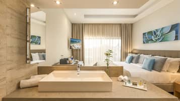 Minibar, in-room safe, blackout drapes, soundproofing