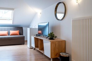 Chambre Quadruple, vue ville | Draps en coton égyptien, literie de qualité supérieure, surmatelas