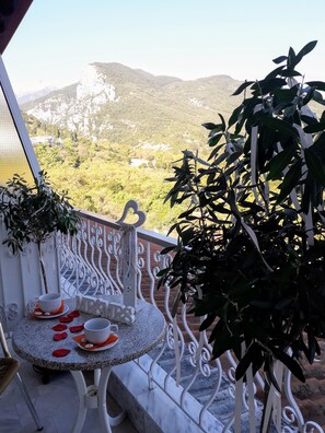 Twin Room, Mountain View | Balcony - OLYMPUS VIEW Rooms Sauna & Spa (Dio-Olympos)
