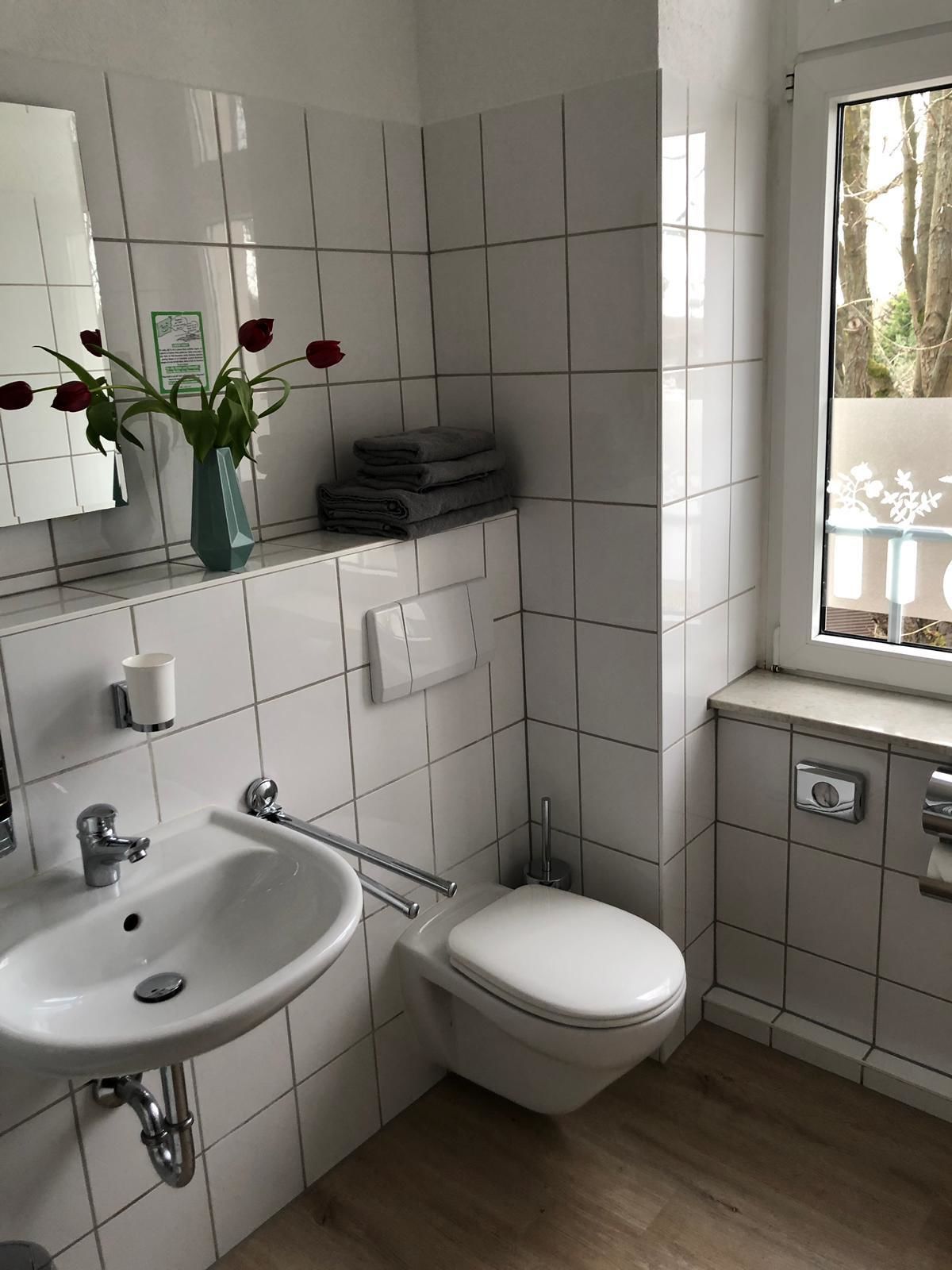 standard double room, private bathroom | bathroom