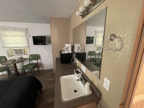 Comfort Room, Multiple Beds, Non Smoking | Living area | 26-inch flat-screen TV with satellite channels, TV - 7r Guest Ranch (Wolf Creek)