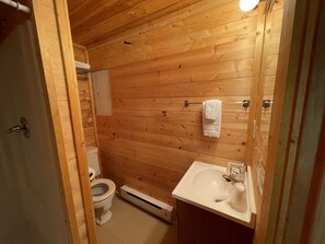 Deluxe Room, 1 Queen Bed, Accessible, Non Smoking | Bathroom | Combined shower/tub, free toiletries, towels - 7r Guest Ranch (Wolf Creek)