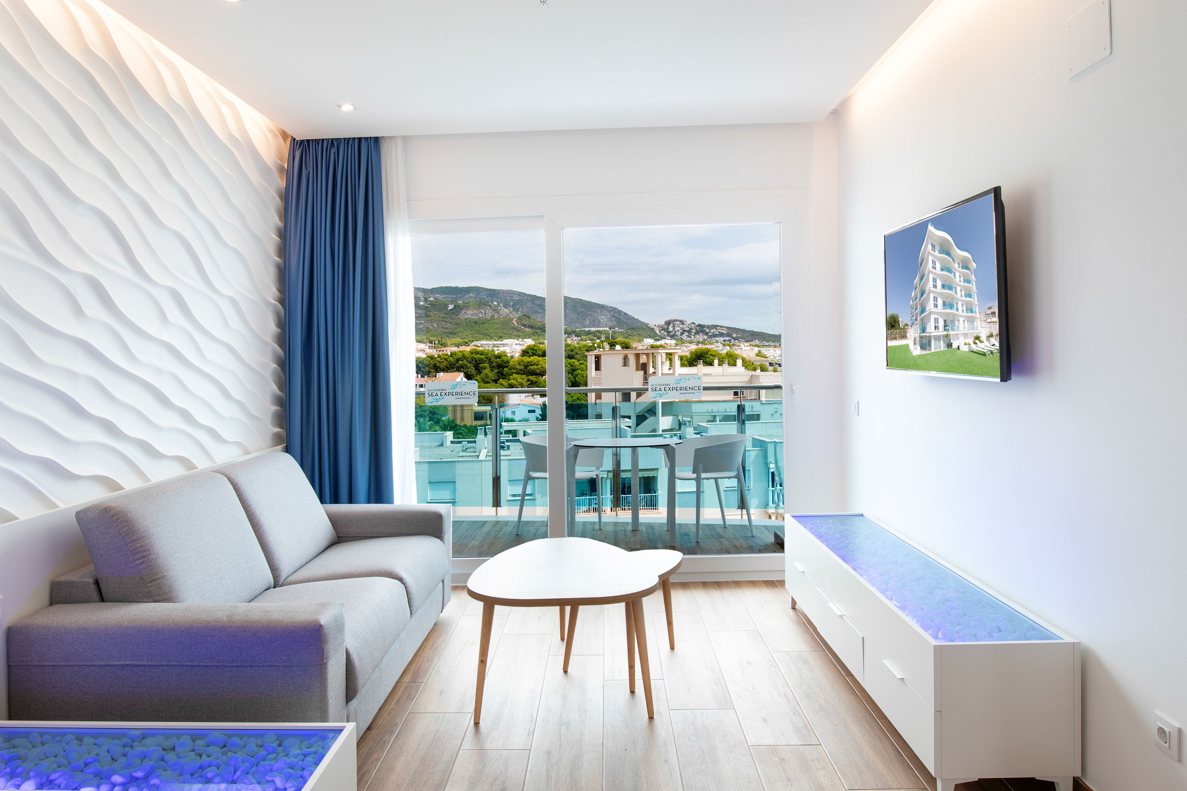 Apartamento, 2 habitaciones, vistas parciales al mar | Vistas desde la habitación