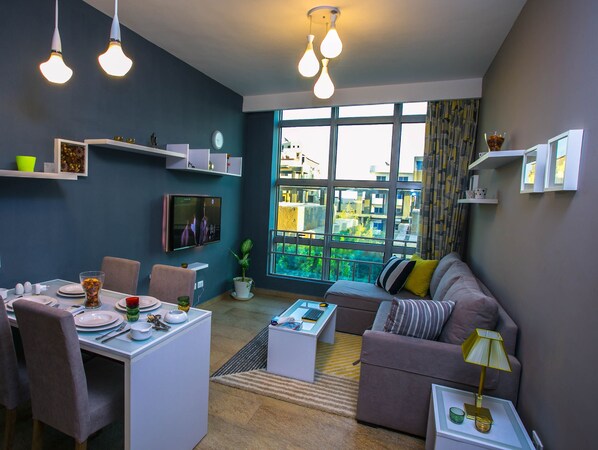 Superior-Apartment | Wohnbereich