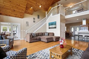 Smart TV, fireplace, video game console, offices