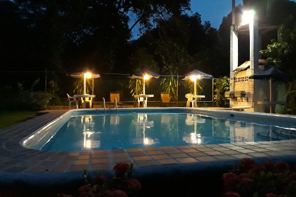 Pool at night