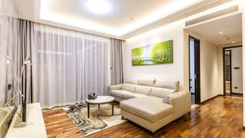 Executive Apartment, 3 Bedrooms | In-room safe, desk, blackout drapes, free WiFi