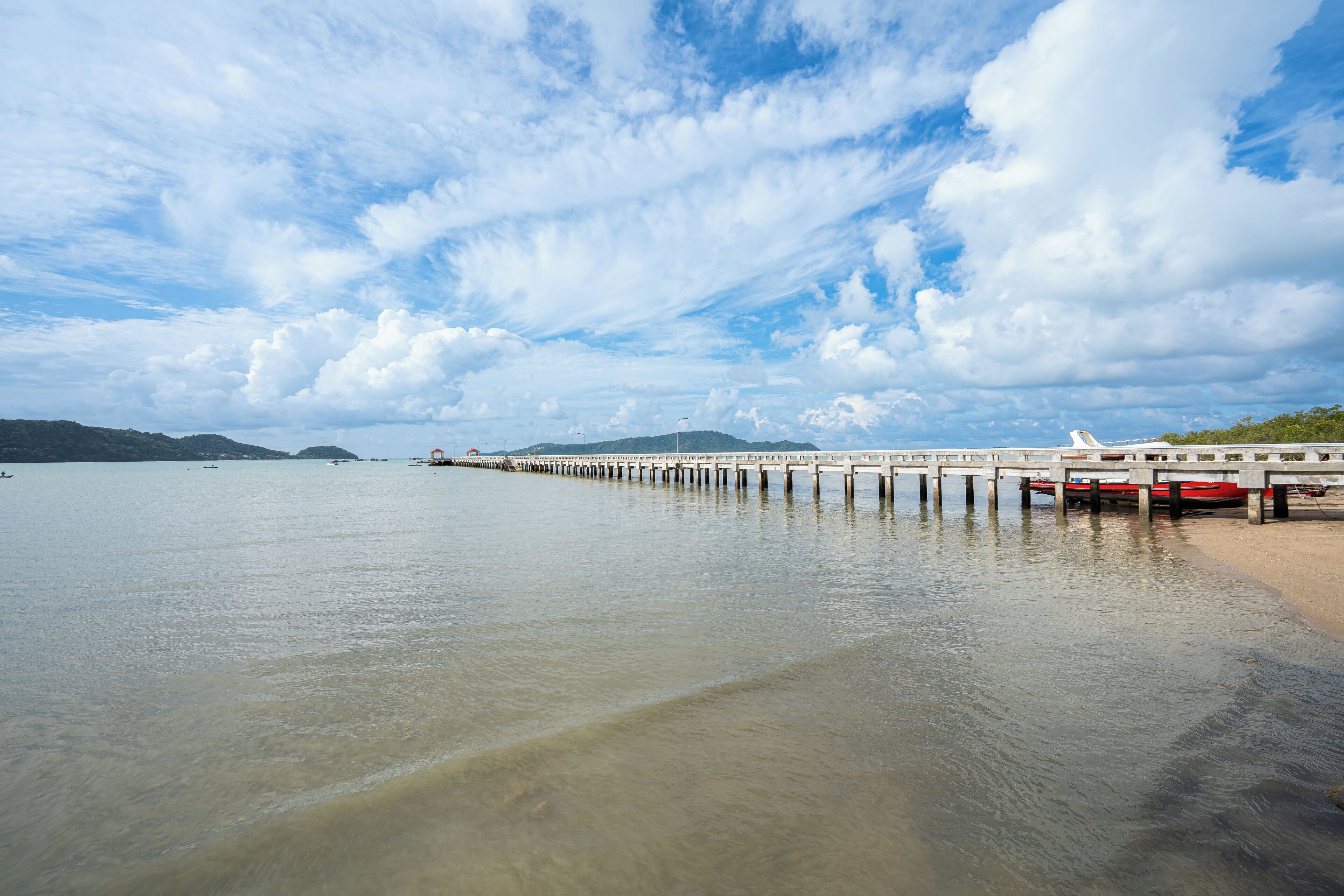 Vista a la playa o el mar