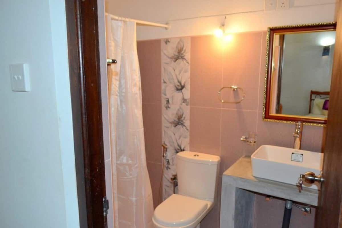 Double Room, Non Smoking | Bathroom | Shower, free toiletries, hair dryer, slippers