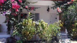 Vista frontal de la propiedad
