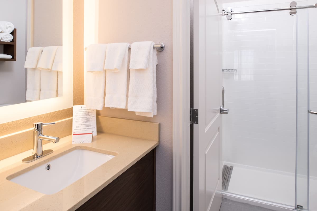 Free toiletries, hair dryer, towels