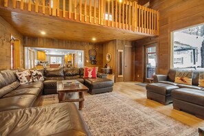 TV, fireplace, video games, books