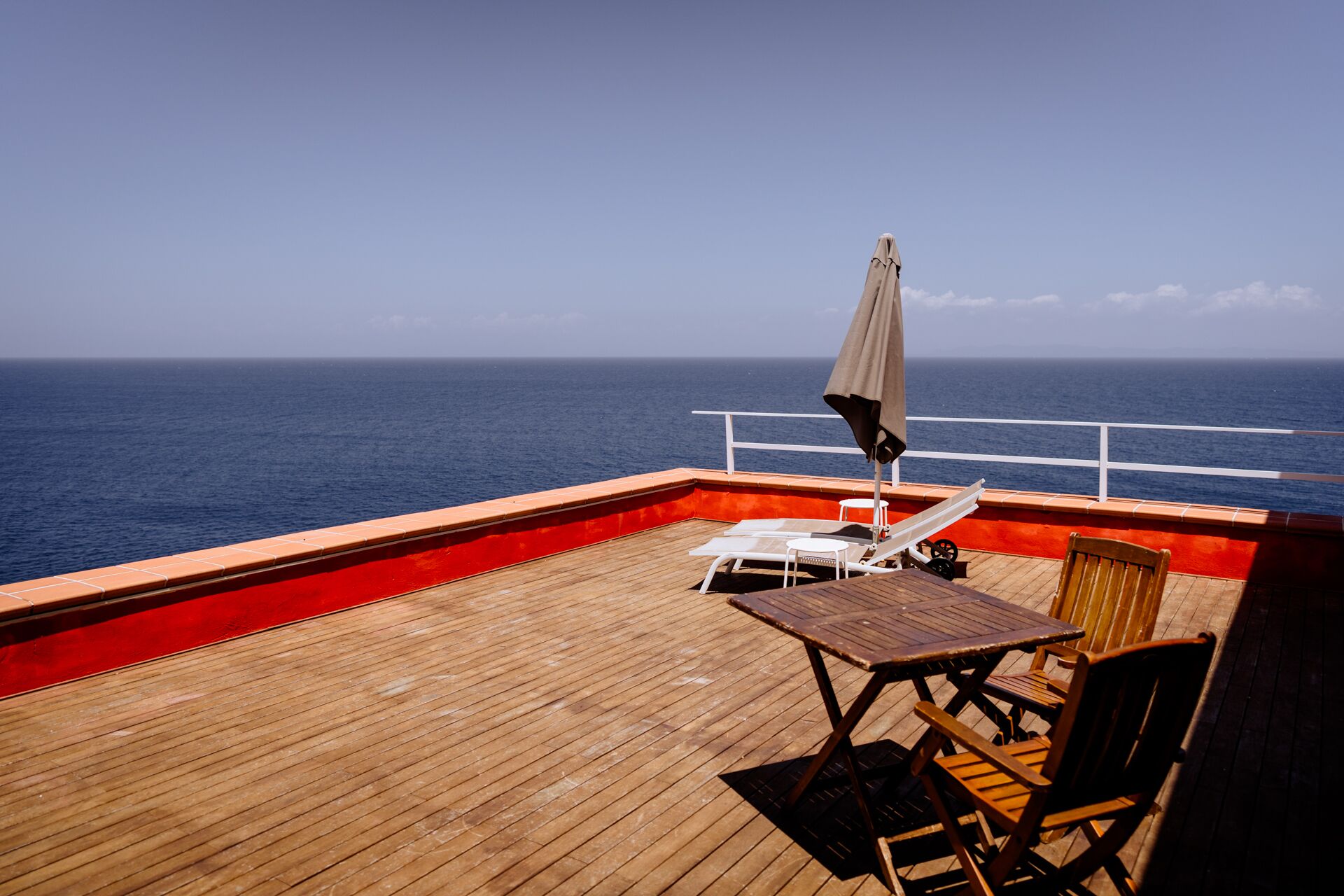 Suite Luxury, 1 letto queen, terrazzo, vista mare | Terrazza/patio