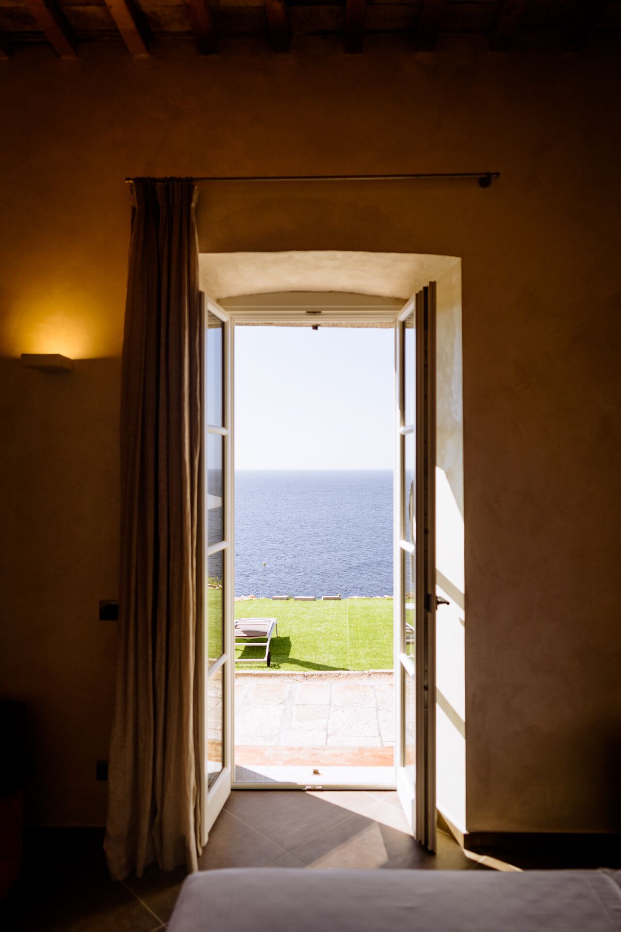 Deluxe-Zimmer, 1 Queen-Bett, Terrasse, Meerblick | Ausblick vom Zimmer