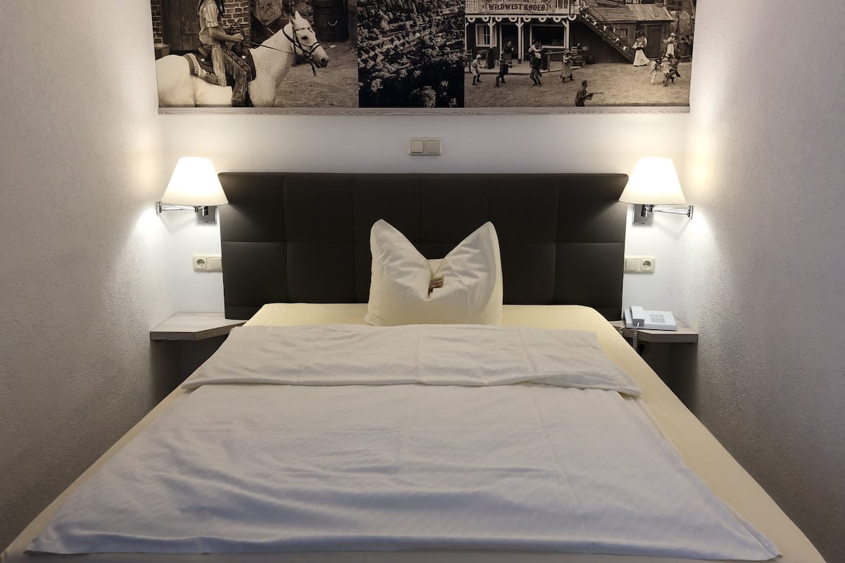 desk, blackout curtains, bed sheets