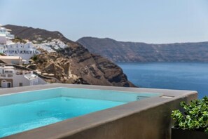 Deluxe Suite, 1 Bedroom, Hot Tub, Sea View | View from room - 3 Caves Villa by Caldera Houses (Santorini)
