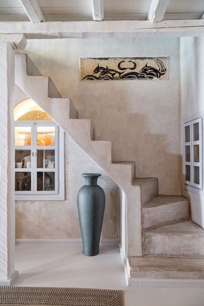 Traditional House, Jetted Tub, Sea View | Living room - Marble Sun Villa by Caldera Houses (Santorini)