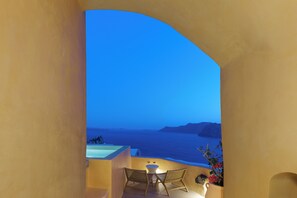 Design-Villa, Meerblick | Terrasse/Patio
