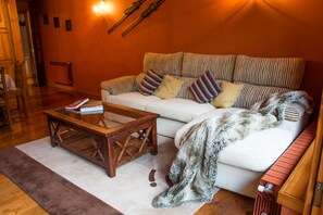 Fernseher, Kamin, Bücher