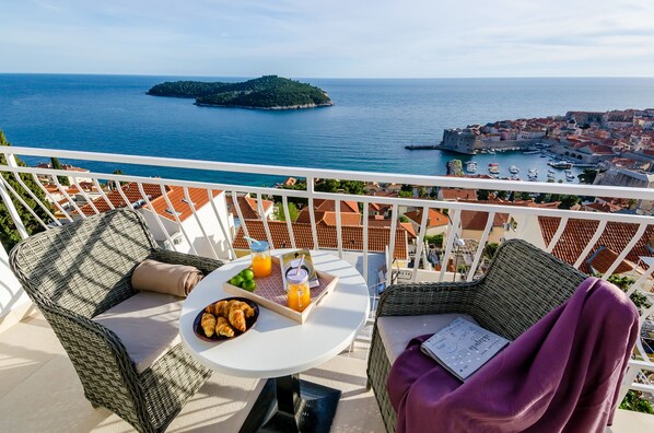Apartment, 1 Bedroom, Terrace, Sea View | Terrace/patio - Apartments Dobroslavic (Dubrovnik)