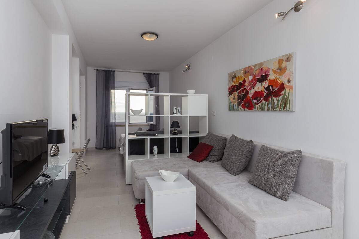 開放式客房, 陽台, 海景 | 起居區