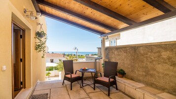 Apartment, 1 Bedroom, Terrace, Sea View | Terrace/patio