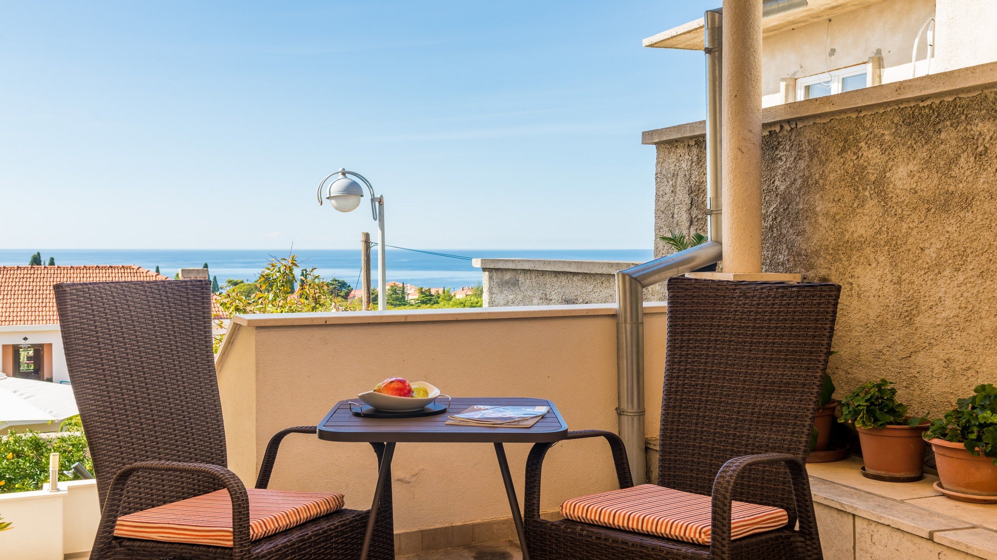 Apartment, 1 Bedroom, Terrace, Sea View | Terrace/patio